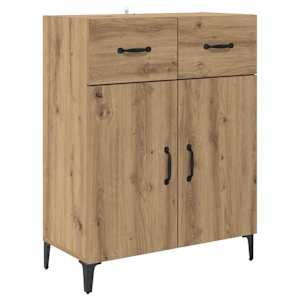 Vysoký bufet Artisanový dub 69,5 x 34 x 180 cm kompozitní dřevo - obrázek 6