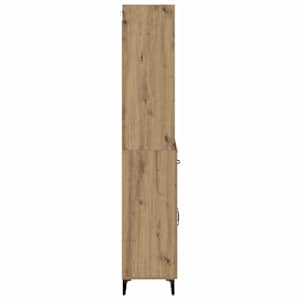Vysoký bufet Artisanový dub 69,5 x 34 x 180 cm kompozitní dřevo - obrázek 9