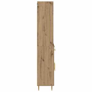 Vysoký bufet Artisanový dub 69,5 x 34 x 180 cm kompozitní dřevo - obrázek 9