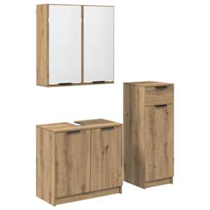 vidaXL Vannitoa m&ouml;&ouml;bleset 3 tk K&auml;sit&ouml;&ouml;puu 64,5 x 33,5 x 59 cm