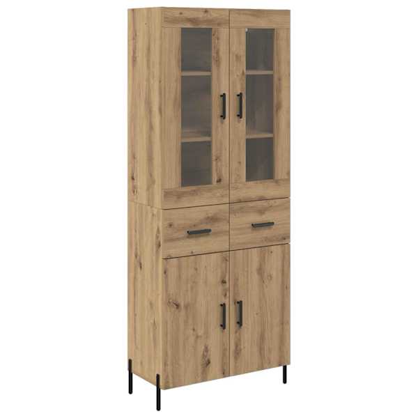 vidaXL K&otilde;rgushein K&auml;sit&ouml;&ouml;puu 69,5 x 34 x 180 cm Tehispuit