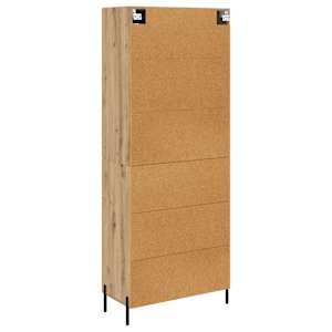 Vysoký bufet Artisanový dub 69,5 x 34 x 180 cm kompozitní dřevo - obrázek 10