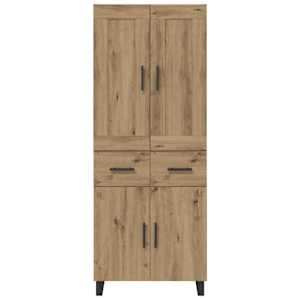 Vysoký bufet Artisanový dub 69,5 x 34 x 180 cm kompozitní dřevo - obrázek 8
