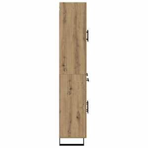 Vysoký bufet Artisanový dub 69,5 x 34 x 180 cm kompozitní dřevo - obrázek 9