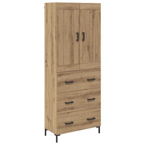 vidaXL K&otilde;rgushein 2 tk K&auml;sit&ouml;&ouml;puu 69,5 x 34 x 180 cm Tehispuit