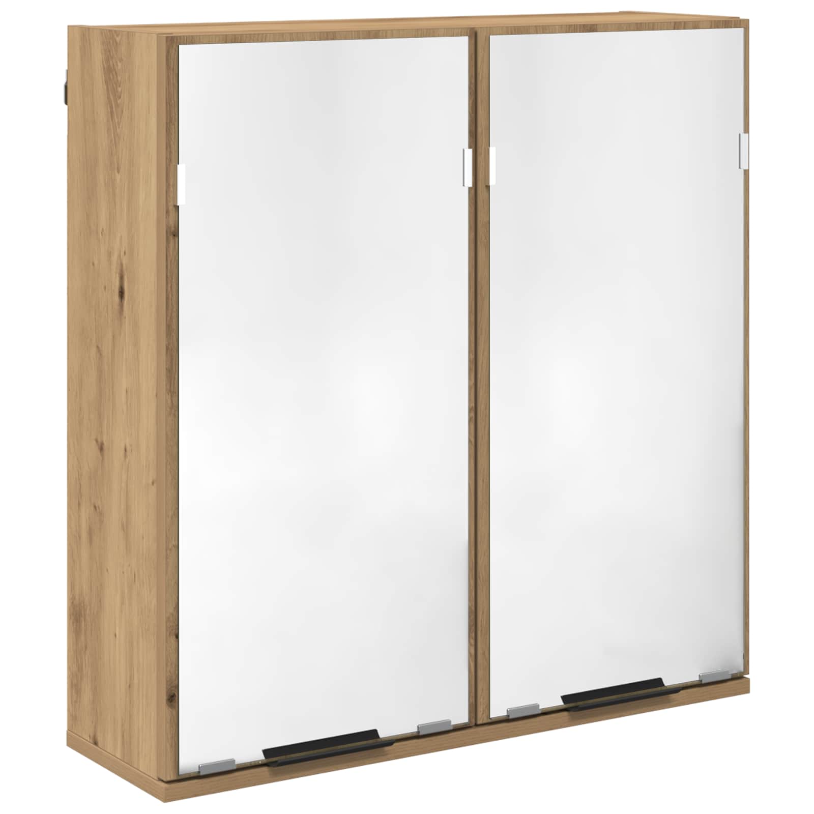 Kylpyhuonekalustesetti ovella 5 pcs Artisan tammi Tekninen puu - Image 5