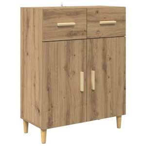 Vysoký bufet Artisanový dub 69,5 x 34 x 180 cm kompozitní dřevo - obrázek 6