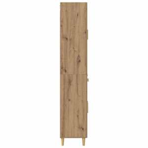 Vysoký bufet Artisanový dub 69,5 x 34 x 180 cm kompozitní dřevo - obrázek 9