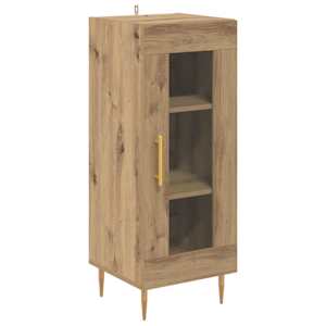 Vysoký bufet 2 pcs Artisanový dub kompozitní dřevo - obrázek 6