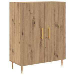 Vysoký bufet Artisanový dub 69,5 x 34 x 180 cm kompozitní dřevo - obrázek 6