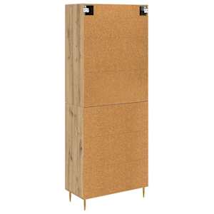 Vysoký bufet Artisanový dub 69,5 x 34 x 180 cm kompozitní dřevo - obrázek 10