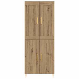 Vysoký bufet Artisanový dub 69,5 x 34 x 180 cm kompozitní dřevo - obrázek 8