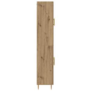 Vysoký bufet Artisanový dub 69,5 x 34 x 180 cm kompozitní dřevo - obrázek 9