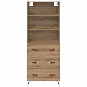 Vysoký bufet Artisanový dub 69,5 x 34 x 180 cm kompozitní dřevo - obrázek 8