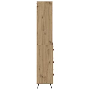 Vysoký bufet Artisanový dub 69,5 x 34 x 180 cm kompozitní dřevo - obrázek 9