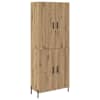 vidaXL K&otilde;rgushein K&auml;sit&ouml;&ouml;puu 69,5 x 34 x 180 cm Tehispuit