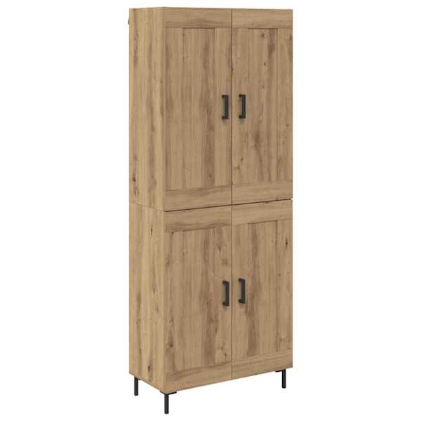 vidaXL K&otilde;rgushein 2 tk K&auml;sit&ouml;&ouml;puu 69,5 x 34 x 180 cm Tehispuit