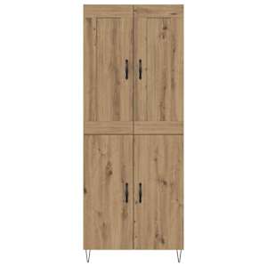 Vysoký bufet Artisanový dub 69,5 x 34 x 180 cm kompozitní dřevo - obrázek 8
