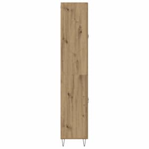 Vysoký bufet Artisanový dub 69,5 x 34 x 180 cm kompozitní dřevo - obrázek 9