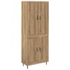 vidaXL K&otilde;rgushein 2 tk K&auml;sit&ouml;&ouml;puu 69,5 x 34 x 180 cm Tehispuit