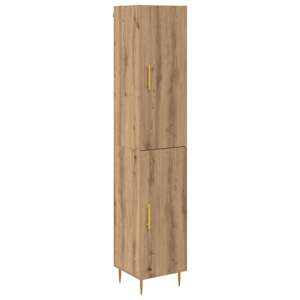 Vysoký bufet 2 pcs Artisanový dub kompozitní dřevo - obrázek 2