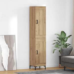 Visok predalnik Umetni hrast 34,5 x 34 x 180 cm Konstruiran les
