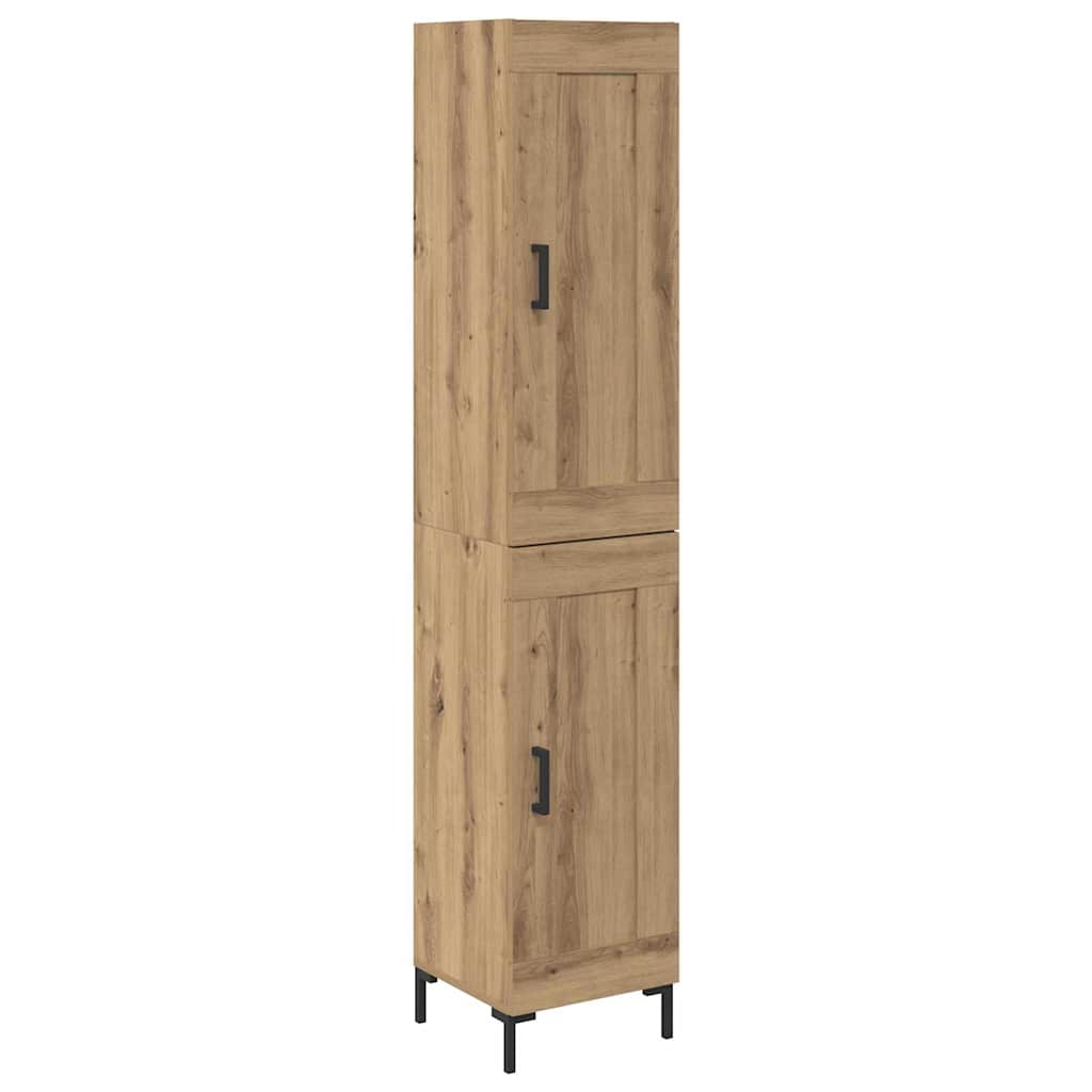 Thumbnail - vidaXL Highboard Artisan-Eiche 34,5 x 34 x 180 cm Holzwerkstoff