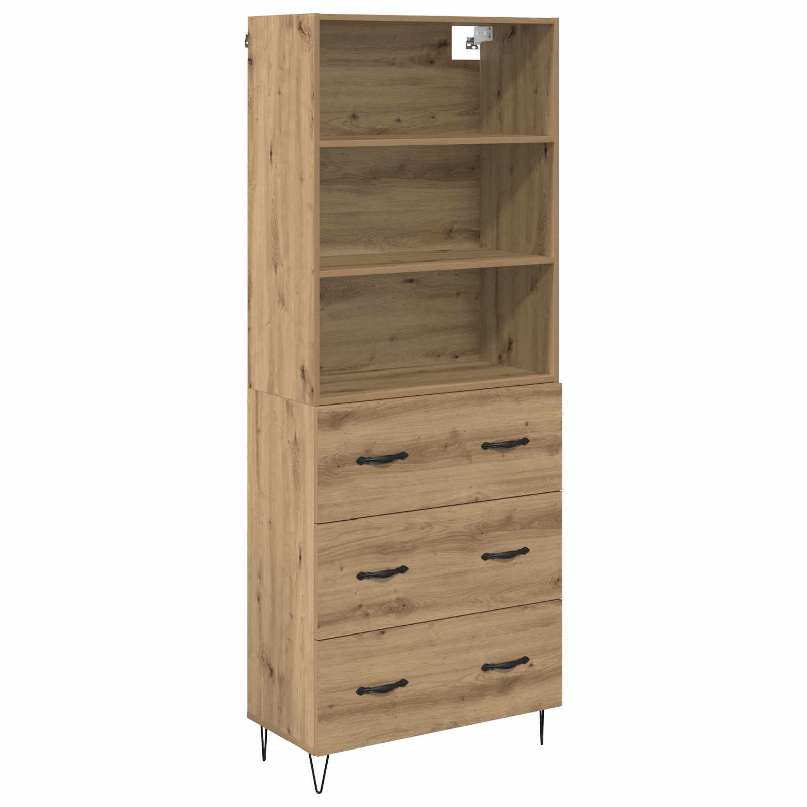 Thumbnail - vidaXL Highboard mit Schubladen 2 pcs Artisan-Eiche Holzwerkstoff