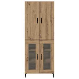 Vysoký bufet Artisanový dub 69,5 x 34 x 180 cm kompozitní dřevo - obrázek 8