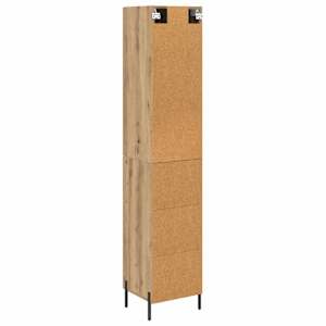 Vysoký bufet Artisanový dub 34,5 x 34 x 180 cm kompozitní dřevo - obrázek 10