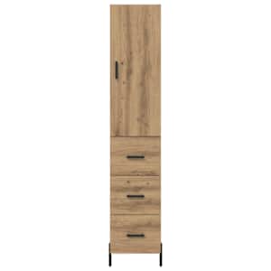Vysoký bufet Artisanový dub 34,5 x 34 x 180 cm kompozitní dřevo - obrázek 8