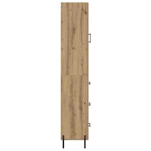 Vysoký bufet Artisanový dub 34,5 x 34 x 180 cm kompozitní dřevo - obrázek 9
