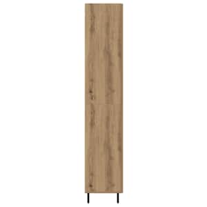 Vysoký bufet 2 pcs Artisanový dub Zpracované dřevo a sklo - obrázek 9
