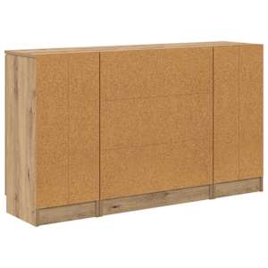 Servírovací skříň 3 pcs Artisanový dub 120 x 30 x 70 cm - obrázek 10