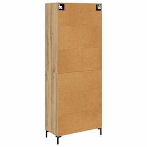 Vysoký bufet Artisanový dub 69,5 x 34 x 180 cm kompozitní dřevo - obrázek 10