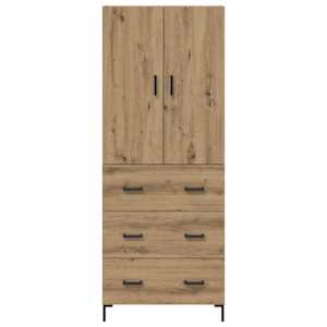 Vysoký bufet Artisanový dub 69,5 x 34 x 180 cm kompozitní dřevo - obrázek 8