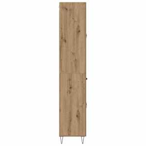 Vysoký bufet Artisanový dub 69,5 x 34 x 180 cm kompozitní dřevo - obrázek 9