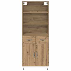 Vysoký bufet 2 pcs Artisanový dub 69,5 x 34 x 180 cm - obrázek 8