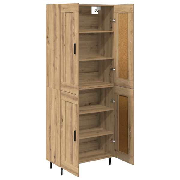 vidaXL K&otilde;rgushein 2 tk K&auml;sit&ouml;&ouml;puu 69,5 x 34 x 180 cm Tehispuit