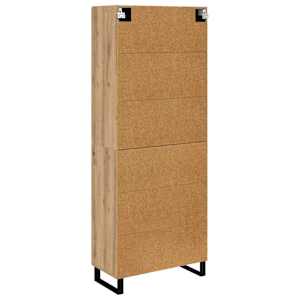 Vysoký bufet Artisanový dub 69,5 x 34 x 180 cm kompozitní dřevo - obrázek 10