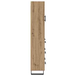 Vysoký bufet Artisanový dub 69,5 x 34 x 180 cm kompozitní dřevo - obrázek 9