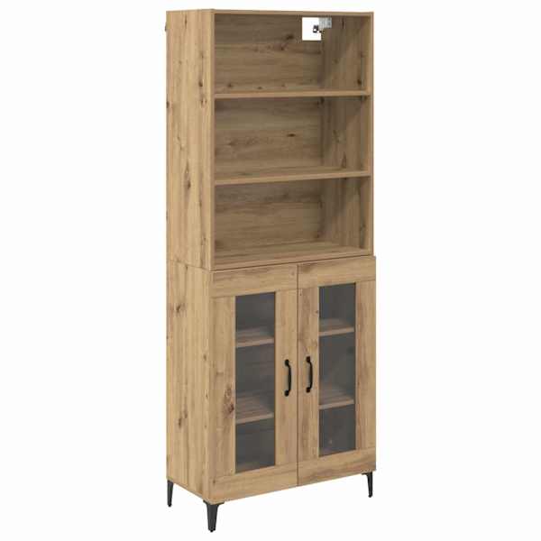vidaXL K&otilde;rgushein K&auml;sit&ouml;&ouml;puu 69,5 x 34 x 180 cm Tehispuit