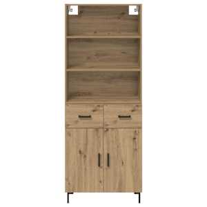 Vysoký bufet Artisanový dub 69,5 x 34 x 180 cm kompozitní dřevo - obrázek 8