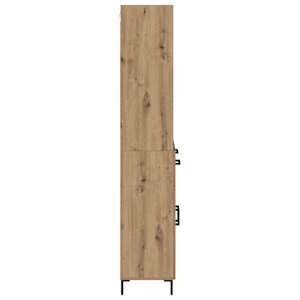 Vysoký bufet Artisanový dub 69,5 x 34 x 180 cm kompozitní dřevo - obrázek 9