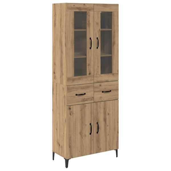 vidaXL K&otilde;rgushein K&auml;sit&ouml;&ouml;puu 69,5 x 34 x 180 cm Tehispuit