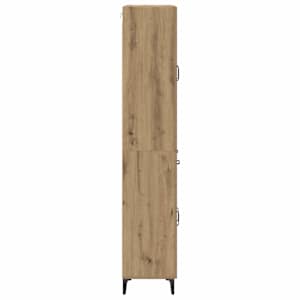Vysoký bufet Artisanový dub 69,5 x 34 x 180 cm kompozitní dřevo - obrázek 9
