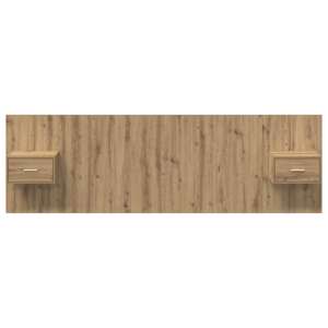 Hlavová část s kabinetem 3 pcs Artisanový dub kompozitní dřevo - obrázek 7