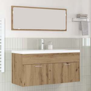 Koupelnová skříň Nástěnný Artisanový dub 100 x 38,5 x 46 cm - obrázek 1