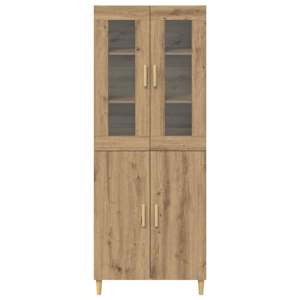Vysoký bufet Artisanový dub 69,5 x 34 x 180 cm - obrázek 8