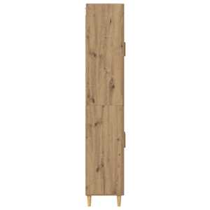 Vysoký bufet Artisanový dub 69,5 x 34 x 180 cm - obrázek 9